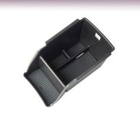Car Storage Box for Volkswagen VW Tayron Tiguan R-Line 2024~2026 Rubber Mat ABS Center Console Organizer Armrest Tray Accessorie ABS black