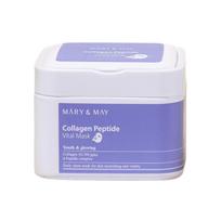 Mary&May Collagen Peptide Vital Mask Firming Nourishing 30 Sheets 400g Korean Sheet Mask Facial Care white