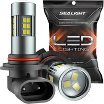 SEALIGHT F1-LED-9006 HB4 LED Fog Light Bulb White 7000LM 27 Row Chip 6000K 1:1 halogen size white