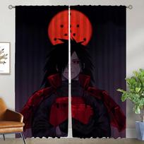 Helovino dekoracija N-Naruto Elegantiškos kambario užuolaidos svetainei Namų interjero užuolaidos 2 vnt. Pertvaros atspalvių užuolaida W50xH70cmx2pcs-CL black