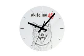 Akita, Akita Inu - wall clock with a dog, shelf clock with a print, personalized home decoration from the Art-Dog brand balta