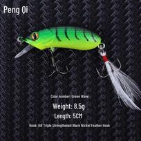 Lure CC50 Minnow 8g All-Purpose Bait for Bass, Mandarin Fish, Asp, Long-Cast Artificial Fishing Lure. green