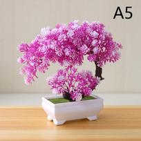 Imitacija Netikras Vazoninis Bonsai Medis Dirbtinis Augalas Stalo Dekoracija Dirbtinis Augalas Bonsai Mažas Medelis Vazonas Namų Dekoracija pink