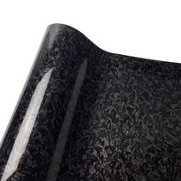Glossy Forged Carbon Fiber Vinyl Wrap Air Bubble Free Car Sticker Waterproof For Auto Motor Car Decal Laser Forged Carbon Film 20X152 CM juoda