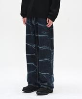 DECET Vine Bleach Wide Jeans Dcpt045Dblue Dblue/34 black