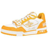 LOUIS VUITTON Lv Trainer 'White Yellow Velcro' 1A9ZD6 40.5 beige