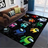 Among Us Carpet Rug for Living Room Bedroom Home Sofa Decoration,Kids play Non-slip Floor Mat 80x120cm( 31x47in)
