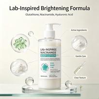 Glutathione Niacinamide Body Lotion - Fast Shipping, Popular Item Glutathione Niacinamide Body Lotion - 350ml white