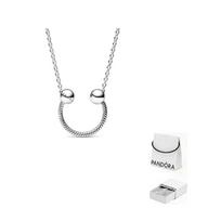 Pandora 925 sidabro karoliai moteriški sidabriniai 392747C00 45-Original Box And Original Bag white