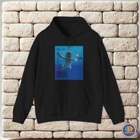 hoodie-Casual Pullover Sweatshirt Nirvana Nevermind Album Cover Kurt Cobain Iconic Artwork XL white