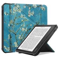 Ebook dėklas Kobo Libra Colour 7 colių, mielas dažytas išmanusis odinis dėklas Funda Kobo Libra 2, Kobo Libra Colour dėklas vaikams Kobo Libra Colour gray