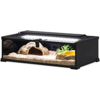 Glass Terrarium Enclosure for Reptiles Scorpions Night Waterproof 50X30X15Cm