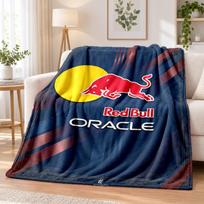 Red Bull Racing Printed Flannel Blanket Warm Comfort Bed Throw For Indoor Home Decoration 150cmx180cm