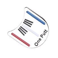 Golf Putting Alignment Tool Ball Marker with Hat Clip gray