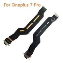 Oneplus 5 5T 6 6T 7 7T 8 8T 9 Pro 9R USB įkrovimo prievado jungties plokštė lankstus kabelis su ausinių garso lizdo prievadu For Oneplus 7 Pro black
