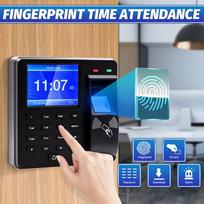 Employee Checking-in Recorder LCD Password Attendance Machine Access Control System Fingerprint Attendance Machine blue