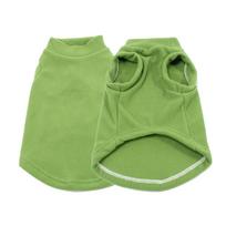 Winter Corgi Clothes Warm Solid Color Dog Clothes Medium Dog Pet Fleece Sweater S armijos žalia spalva