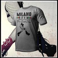 BDSM T-Shirt Bondage Masochist DOM of pleasure Dominatrix Femdom Milano new tee XL gray