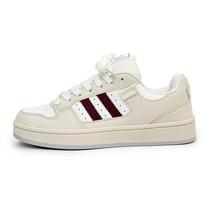 Originalūs vyriški madingi sportbačiai Unisex Geltoni plokščiapadžiai vyrams Kvėpuojantys odiniai sportbačiai Laisvalaikio vyriški kedai Zapatillas Hombre 44 white