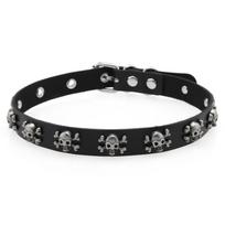 Edgy Skull Design PU Leather Choker Necklace Adjustable Gothic Collar Punk Style Jewelry For Women Men Streetwear juoda