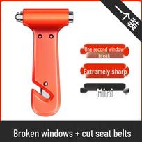 Car Window Breaker: Safety Hammer for Emergency Escape red