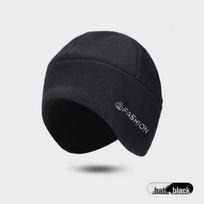 Korėjietiško stiliaus žieminė snudo skara su vilnos pamušalu ir ausų apsauga vyrams Adjustable black