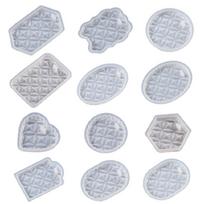 Pattern Silicone Mold Pendant Epoxy Molds for Casting DIY Crafts Keychain Mold