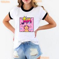 Retro 80s Jem Jem And The Holograms Women T Shirt Summer Fashion Tops Tee Tshirt Harajuku Shirt 4XL beige