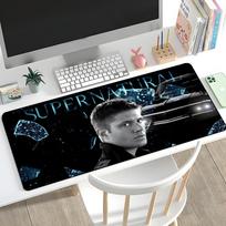 TV S-Supernatural Mouse Pad Rubber Mat Laptop Xxl Mousepad Notebook Gamer Computer Table Gaming Accessories 600x300x2mm gray