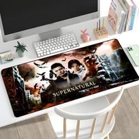 TV S-Supernatural Mouse Pad Rubber Mat Laptop Xxl Mousepad Notebook Gamer Computer Table Gaming Accessories 600x300x2mm gray