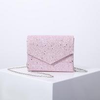 Black Messenger Crossbody Bag for Women Vintage Bling Sequins Clutch Purse Ladies Office Shoulder Bags High Quality Luxury 2026 šviesiai rausvos spalvos