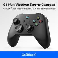G6 BT-compatible Wireless Mobile Game Controller with Hall Trigger and Hall Joystick Supporting Switch/pc/android/IOS gray