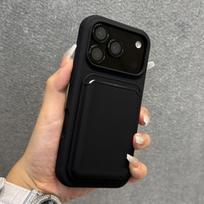 Liquid Silicone Magnetic For Magsafe Wallet Slot Crad Holder Case For iPhone 17 Air 16 15 14 13 12 11 Pro Max Soft Bumper Cover iPhone 13 Pro juoda