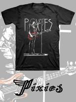 Pixies Band Print T-shirt M black
