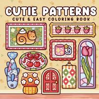 Kids Coloring Book with Cute Patterns for Toddlers and Children One Size rožinė