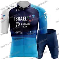Israel Premier Tech Dviračių marškinėlių vyriškas komplektas Vasariniai dviračių drabužiai Plento lenktynių dviračio marškinėlių kostiumas MTB Moteriški dviračių kostiumai su petnešėlėmis 4XL
