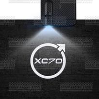 1/2PCS For Volvo R Design XC70 XC60 XC40 XC90 V60 V70 S90 S60 Logo LED Courtesy Lamp Car Door Welcome Light Ghost Shadow Light F8 1x gray