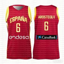 Ispanija Atvykimo Šalis Krepšinio Marškinėliai Namų Išvykos Laisvalaikio Sportiniai 3D Spausdinti T-shirt Amerikietiški 5XL beige