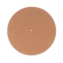 12In Record Pad Soft Cork Vibration Reduction Anti-Static Vinyl Mat Turntable Slipmat Pad Dia 297Mm For Phonograph No steps brown