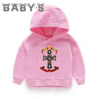 Rock Band Gun N Roses Vaikų Hoodies Madingi Šaunūs Megztiniai Animaciniai Berniukų Drabužiai Vaikų Viršutiniai Drabužiai Kūdikių Mergaičių Rudens Viršutiniai Drabužiai,KMT5196 160 pink
