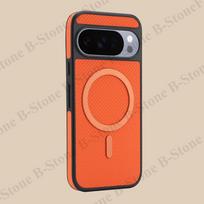 Magnetic Case For Google Pixel 9 9Pro 9A 10 10Pro 10A Pro XL ProXL Wireless Charging Carbon Fiber Pattern Phone Cover Google Pixel 10 black