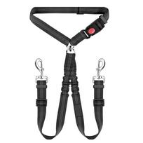 Double-headed Dog Safety Harness Pet Car Headrest Restraint Device Adjustable Tension Split Connection Safety Harness for Travel juoda