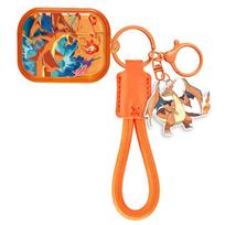 For Airpods Pro 3 Case,3D Charizard TPU Protective Earphone Cover For Airpods Pro 2/Airpods 4 Case With airpods pro 3 2025 orange
