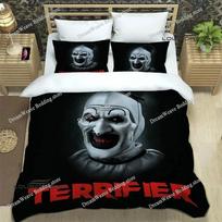 Terrifier Horror Printed Bedding Sets Exquisite Bed Supplies Set Duvet Cover Bed Comforter Set Bedding Set Luxury Birthday Gift9 135x200cm white