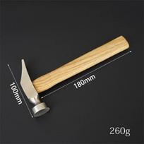 Leather Upper Handmade Hammer With Wooden Handle For Tapping Over Hand Stitches Lacing Remmending Shoe Lightweight Making Tool Long style beige