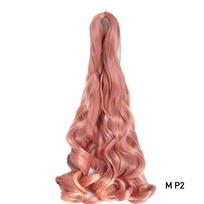 14/24  Prancūziško garbanoto pluošto kasimo plaukų priauginimai Sintetiniai elastingi kasimo plaukai Ištempti Ombre Spiraliniai Laisvos bangos Nėrimo kasimas 24inch brown