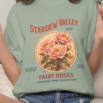 Stardew Valley Shirt, Fairy Rose Stardew Valley Gift, Stardew Valley Merch, Cozy Gamer Gifts, Stardew Shirt S beige