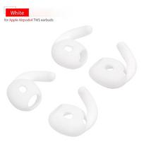 4 vnt. silikoniniai ausų antgaliai, skirti Apple Airpods 4 True Wireless ausinėms, Ausų antgaliai Airpods 4 TWS ausinės su kabliuku Ausinių antgaliai Anti-drop Kabliukai white