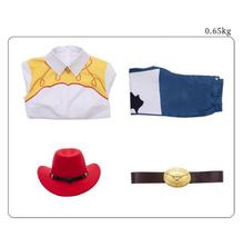 Žaislų istorijos kostiumų rinkinys Helovino Cosplay Woody Jessie Bo Peep Buzz Lightyear Vaikams Suaugusiems Šventės apranga L įvairiaspalvis