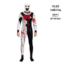 Broken soul clown costume Terrifier movie same onesie European and American Halloween horror costumes children 150 black